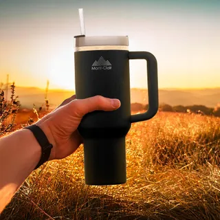 MONT-CLAIR Tumbler Thermobeker 1,2L Rietje BPA-Vrij — miniatuur 5