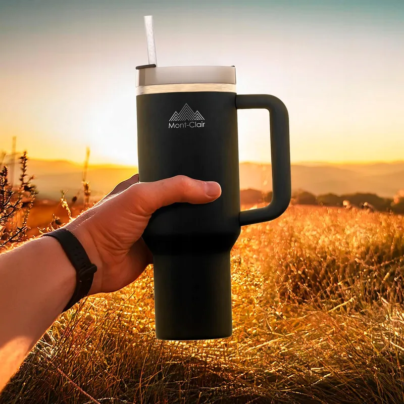 MONT-CLAIR Tumbler Thermobeker 1,2L Rietje BPA-Vrij — foto 5