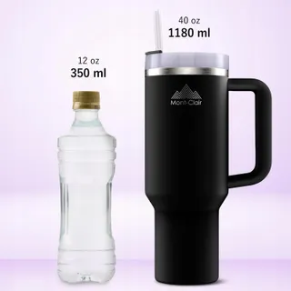 MONT-CLAIR Tumbler Thermobeker 1,2L Rietje BPA-Vrij — miniatuur 3