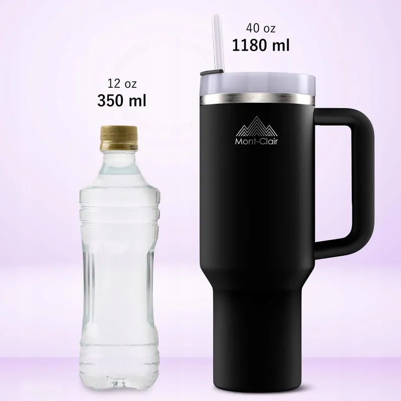 MONT-CLAIR Tumbler Thermobeker 1,2L Rietje BPA-Vrij — foto 3