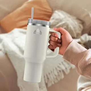 MONT-CLAIR Tumbler Thermobeker 1,2L Rietje BPA-Vrij — miniatuur 9