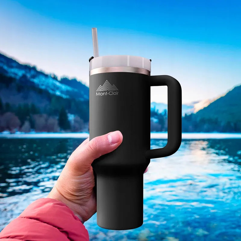 MONT-CLAIR Tumbler Thermobeker 1,2L Rietje BPA-Vrij — foto 6