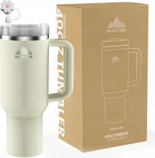 MONT-CLAIR Tumbler Thermobeker 1,2L Rietje BPA-Vrij — miniatuur 8