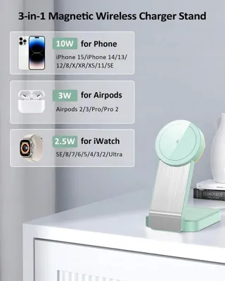 ADADPU MagSafe 3-in-1 Opvouwbare Oplader iPhone Apple Watch AirPods — miniatuur 2