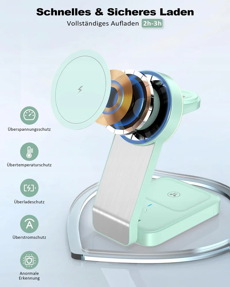 ADADPU MagSafe 3-in-1 Opvouwbare Oplader iPhone Apple Watch AirPods — foto 7