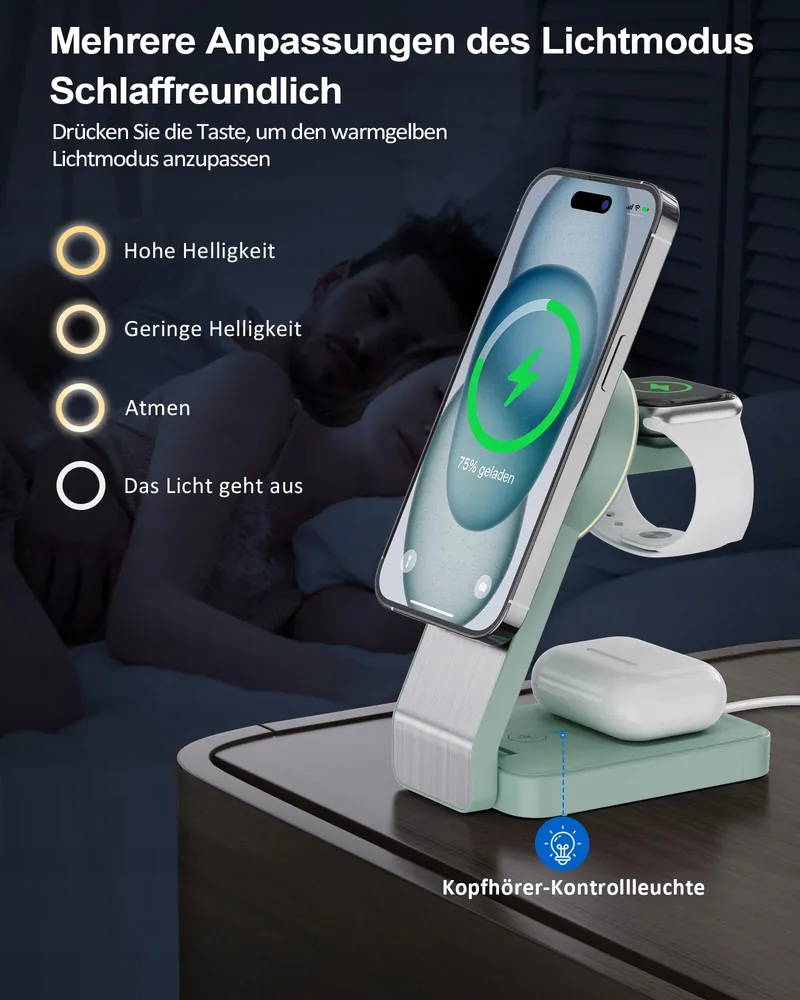 ADADPU MagSafe 3-in-1 Opvouwbare Oplader iPhone Apple Watch AirPods — foto 6