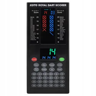 KOTO Royal Dartscorer Elektronisch 8 Spelers Accessoires