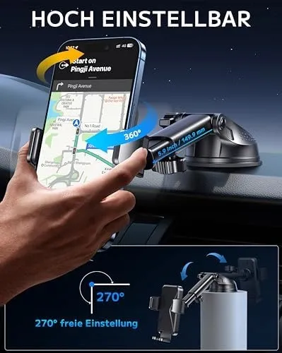 BIPOPIBO Autohouder Telefoon Universeel 360° iPhone Android — foto 4