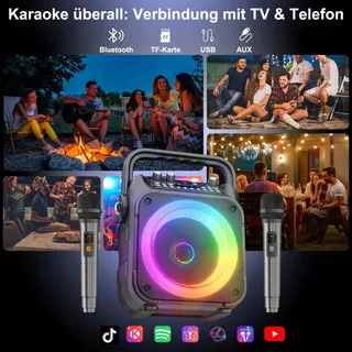 SINGINGMATE Karaoke Set Bluetooth Voor Kinderen En Volwassenen — miniatuur 6