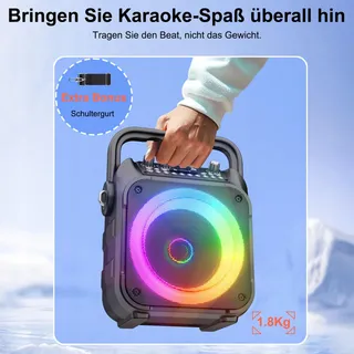 SINGINGMATE Karaoke Set Bluetooth Voor Kinderen En Volwassenen — miniatuur 4