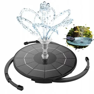 AISITIN Solar Fontein DIY 3.5W Afneembaar Paneel Vijver