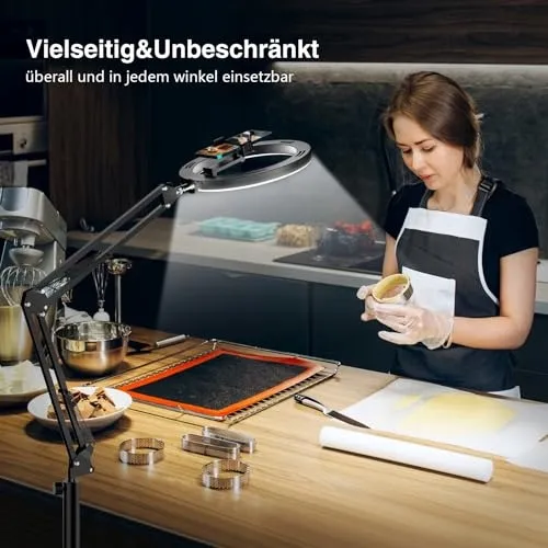 EVERSHOP LED Ringlicht 10" Statief Telefoonhouder Afstandsbediening — foto 5