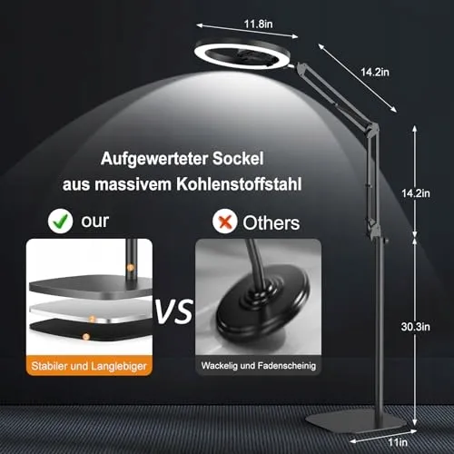 EVERSHOP LED Ringlicht 10" Statief Telefoonhouder Afstandsbediening — foto 6