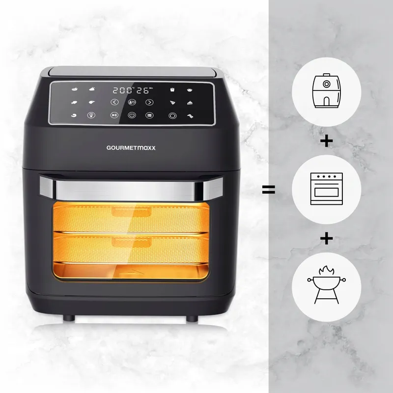 GOURMETMAXX Airfryer 12L 1700W 9 Functies Minioven — foto 15