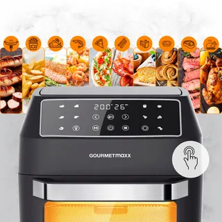 GOURMETMAXX Airfryer 12L 1700W 9 Functies Minioven — miniatuur 12