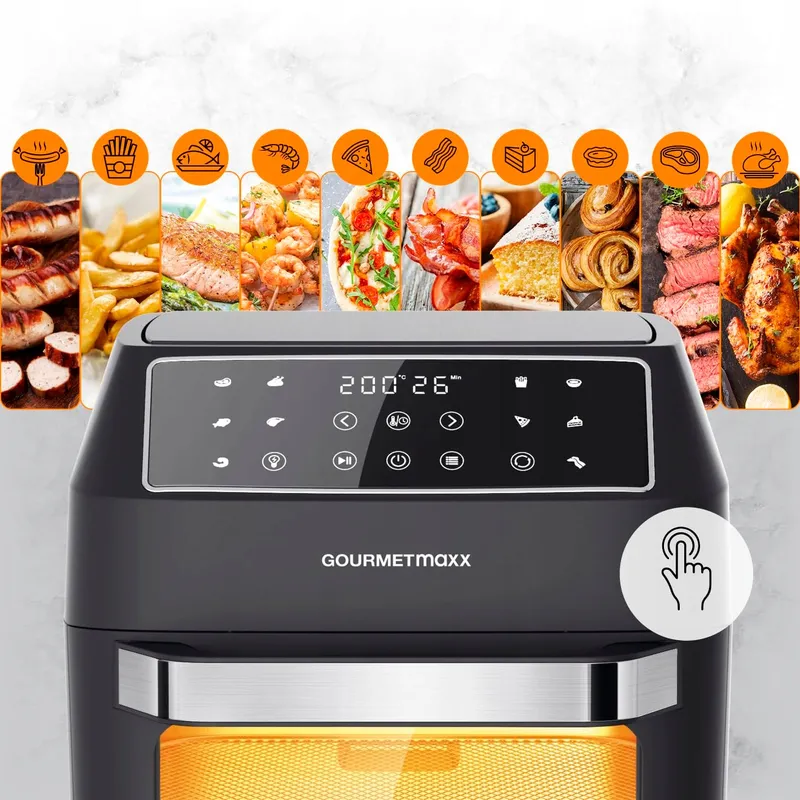 GOURMETMAXX Airfryer 12L 1700W 9 Functies Minioven — foto 12