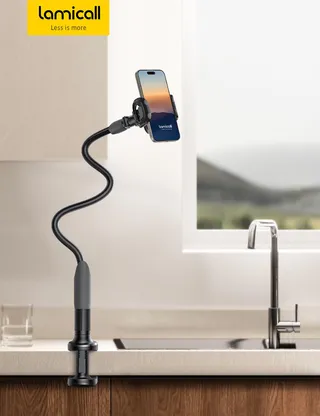 LAMICALL Flexibele Bedtelefoonhouder Lange Arm iPhone Samsung — miniatuur 7