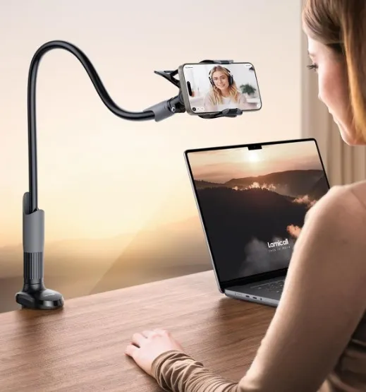 LAMICALL Flexibele Bedtelefoonhouder Lange Arm iPhone Samsung — foto 10