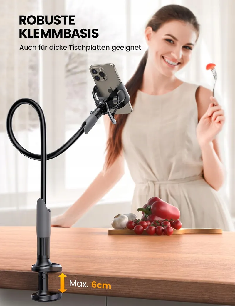 LAMICALL Flexibele Bedtelefoonhouder Lange Arm iPhone Samsung — foto 4
