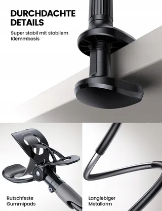 LAMICALL Flexibele Bedtelefoonhouder Lange Arm iPhone Samsung — miniatuur 6