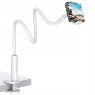 SHAWE Flexibele Verstelbare Telefoonhouder 4-6,5 Inch 76cm Wit — miniatuur 1
