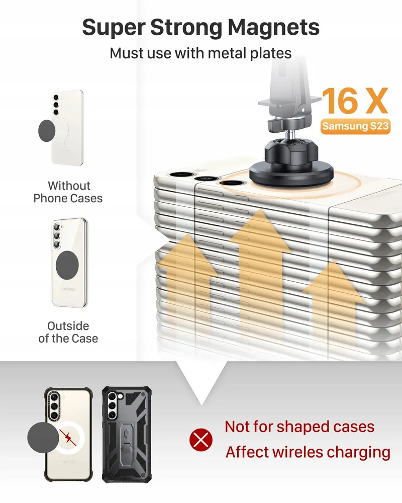 YOSH Magnetische Telefoonhouder voor Ventilatierooster — foto 3