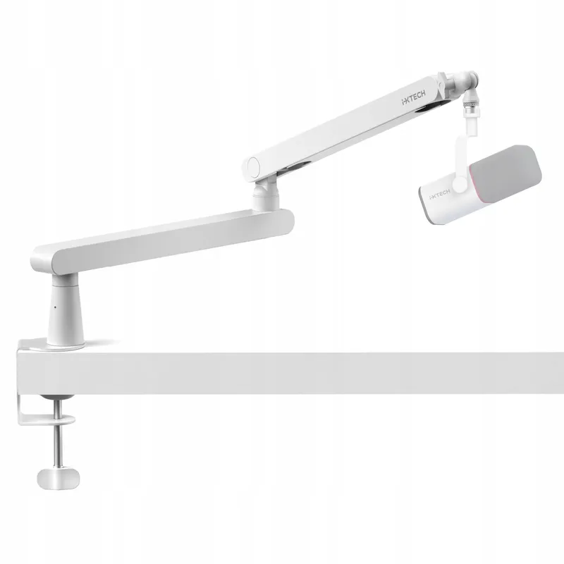 IXTECH Low Profile Microfoonarm 360 Wit Voor Streaming Podcast — foto 1