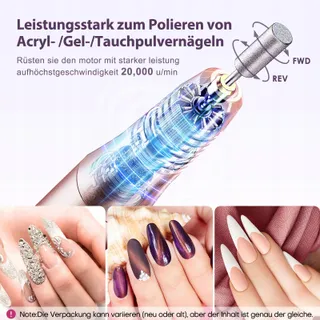 COSLUS Draadloze Manicure Pedicureset 11-in-1 — miniatuur 3