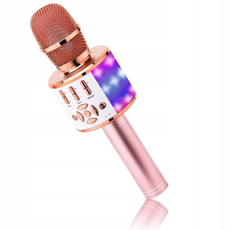 BONAOK Draadloze Karaoke Microfoon Speaker LED Kinderen iOS Android — foto 1