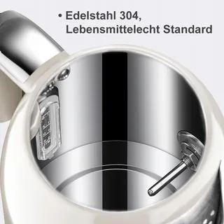 WILTAL Retro Waterkoker 1,7L 2200W Roestvrij Staal Met Thermometer — miniatuur 6