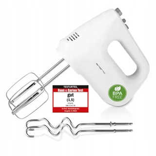 EMERIO HM-124178 Handmixer 250W 6 Snelheden Turbo RVS