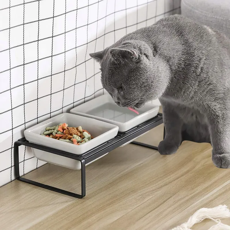Hchlqlz Verhoogde Voerbakken Hond Kat Set — foto 5