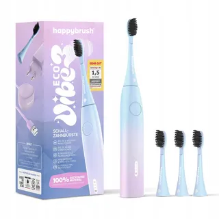 HAPPYBRUSH Eco Vibe Sunrise Sonische Tandenborstel 3 Opzetstukken