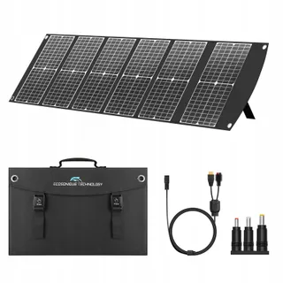 ECOSONIQUE 100W Opvouwbaar Zonnepaneel met Standaard
