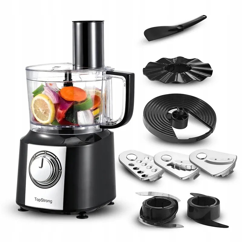 TOPSTRONG Keukenmachine 800W 2L 3 Snijschijven — foto 1