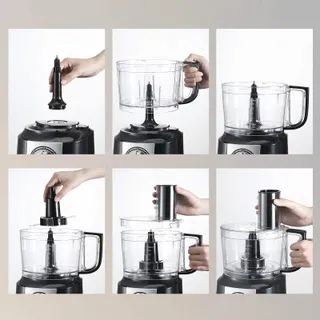 TOPSTRONG Keukenmachine 800W 2L 3 Snijschijven — miniatuur 8