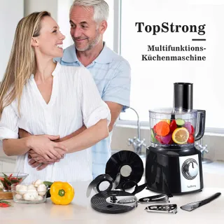 TOPSTRONG Keukenmachine 800W 2L 3 Snijschijven — miniatuur 7