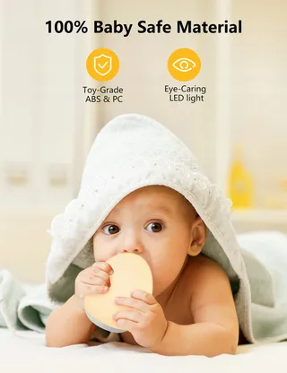 MEDIACOUS LED Nachtlampje Kinderen 8 Kleuren USB Timer Touch — miniatuur 3