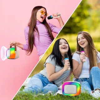 GUYUCOM Karaokeset Bluetooth Kinderen Volwassenen Microfoons — miniatuur 7