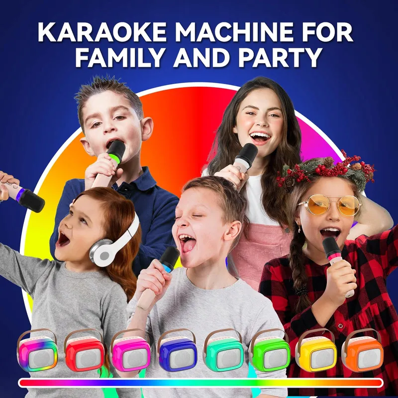 GUYUCOM Karaokeset Bluetooth Kinderen Volwassenen Microfoons — foto 6