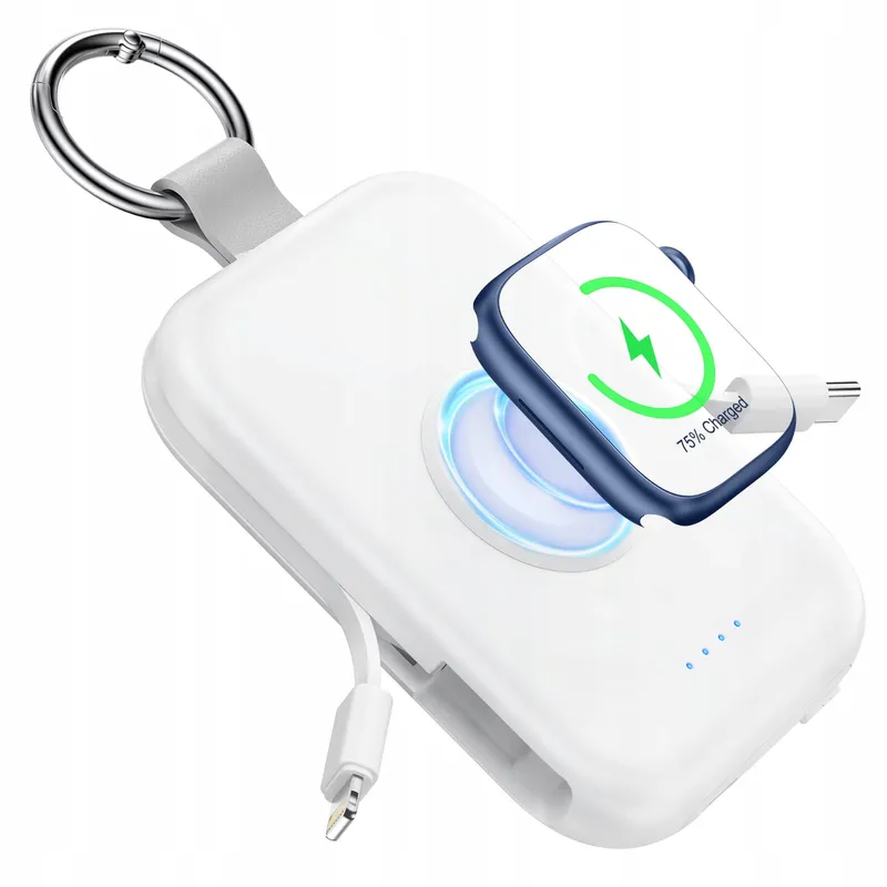 RORRY Powerbank 5000mAh met Kabel iPhone Apple Watch — foto 1