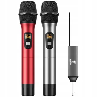 TONOR Draadloze Microfoon UHF Dual Metaal Karaoke DJ Kerk