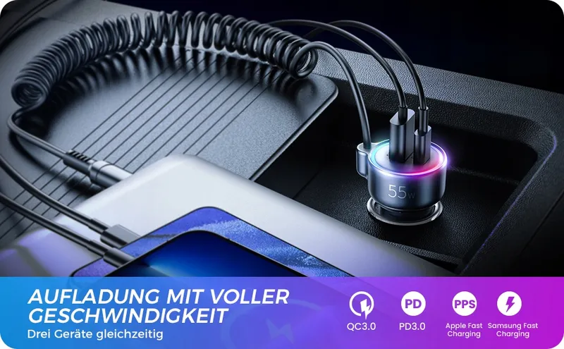 FLYLEAD Sigarettenaansteker Autolader 55W 1,5M — foto 10