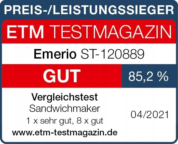 EMERIO Tosti-ijzer BPA-vrij Antiaanbak Snel Schoon Te Maken 750W — foto 4