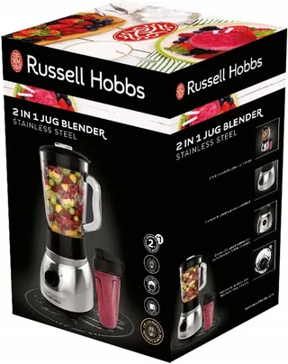 RUSSELL HOBBS Blender 2-in-1 1,5L Smoothie Maker 0,6L BPA-vrij — miniatuur 11