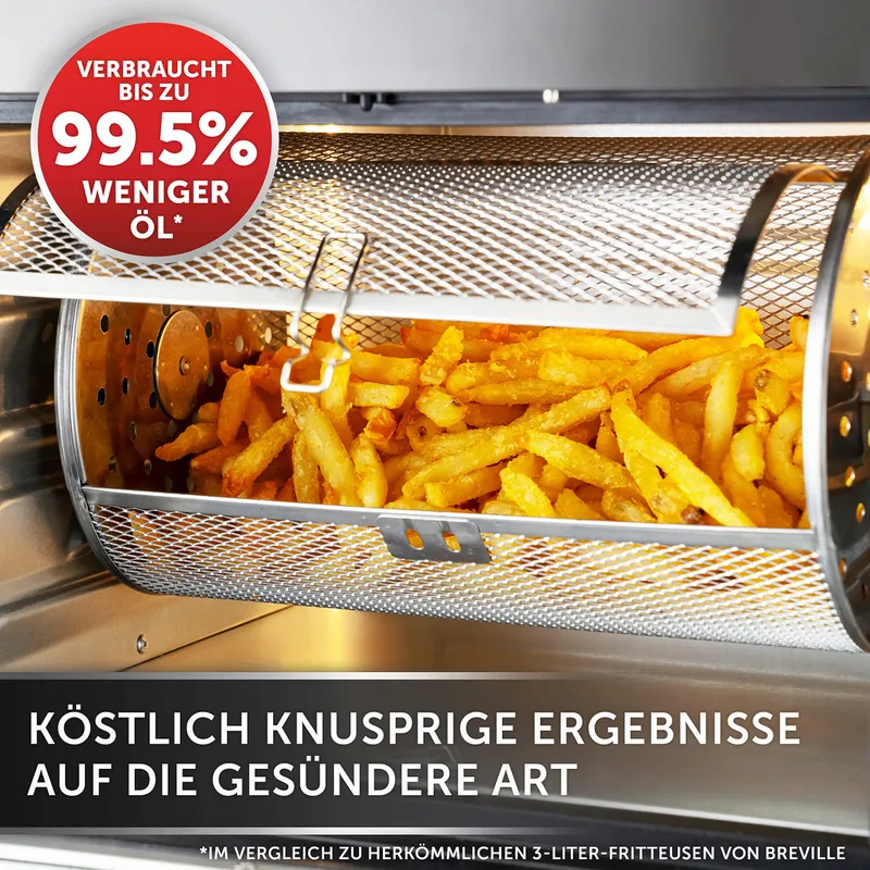 BREVILLE Airfryer XXL 10L 2000W Zwart Grijs — foto 4