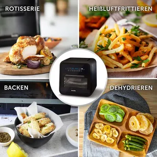 BREVILLE Airfryer XXL 10L 2000W Zwart Grijs — miniatuur 3