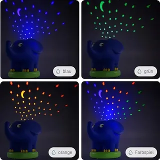 ANSMANN LED Sterrenhemel Projector Olifant Nachtlampje Kinderen — miniatuur 7