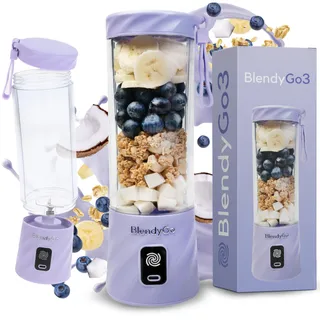BLENDYGO 3 Draagbare Smoothie Blender USB 550ml Lavendel