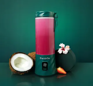 BLENDYGO 3 Mini Draagbare Smoothieblender USB-C 550ml Flesgroen — miniatuur 2